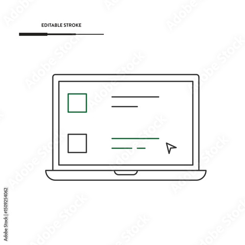 Laptop Icon Vector Design.