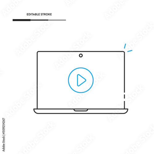 Laptop Icon Vector Design.