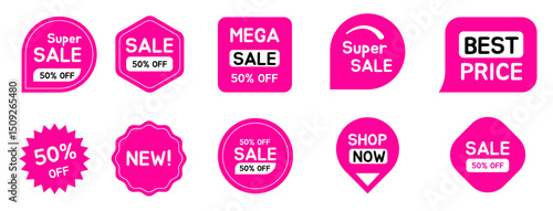 Set of Sale badges