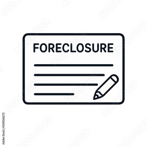 Foreclosure Notice Document with Pen for Real Estate Awareness, Financial Blogs, Legal Education, and Crisis Management Resources