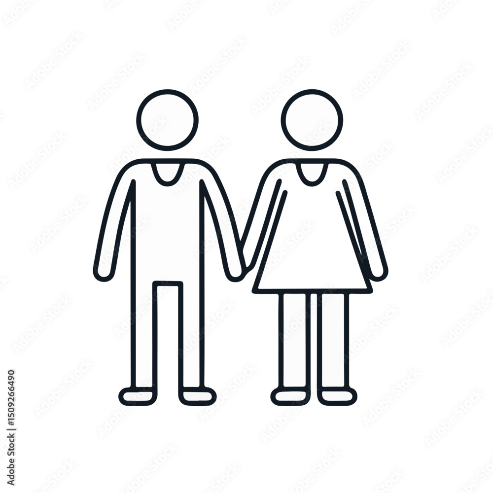 Simple Icon of Two People Holding Hands for Family, Friendship, Relationships Design, Social Awareness Campaigns, and Community Support Blogs Simple Icon of Two People Holding Hands for Family, Friendship, Relationships Design, Social Awareness Campaigns, and Community Support Blogs