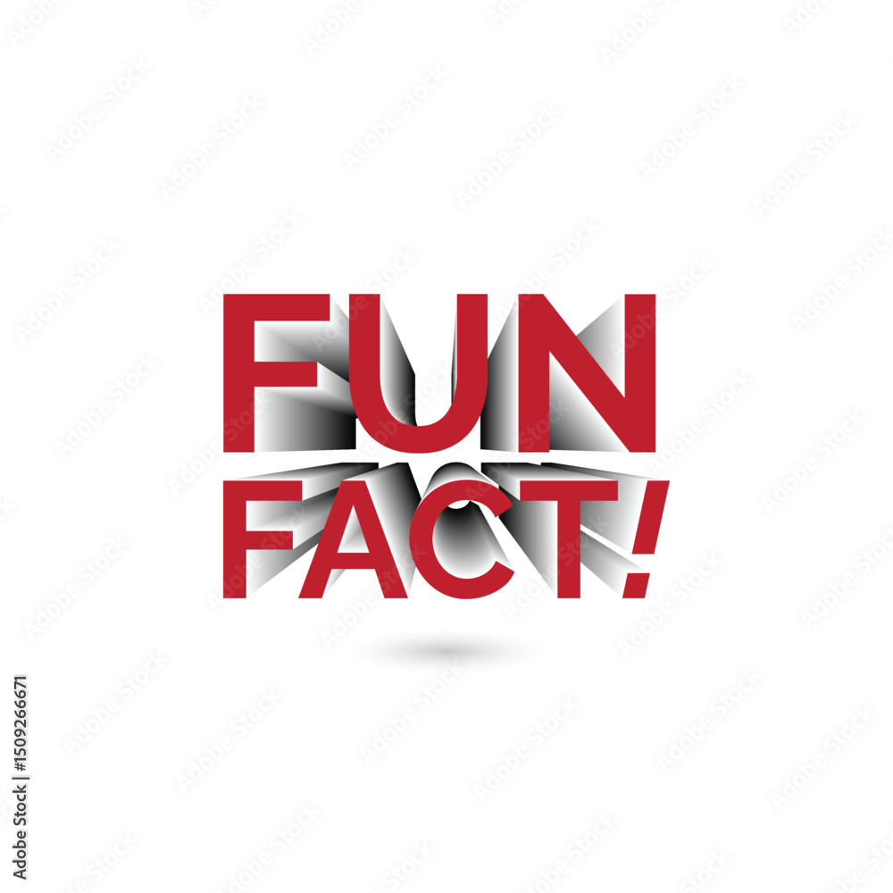 Fototapeta premium Premium FUN FACT Illustration, Speech Bubble, Announcement Icon 