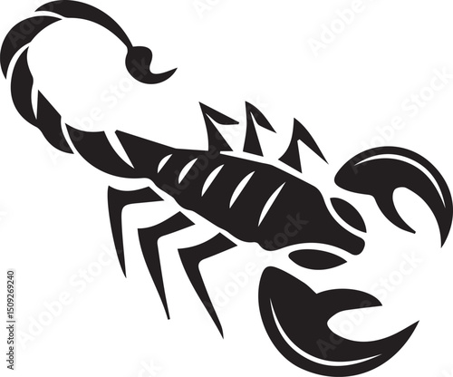Scorpion Silhouette Vector Illustration