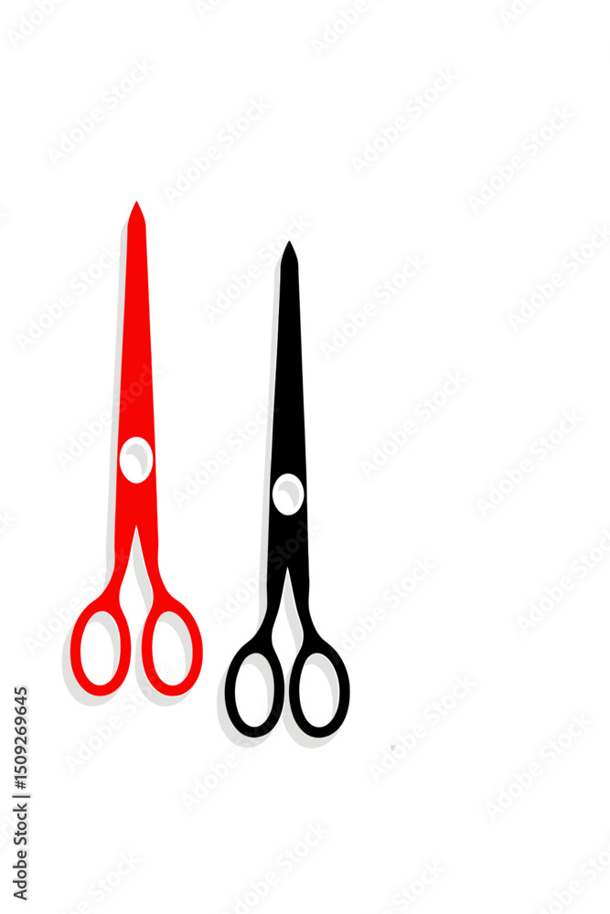 Red and Black Scissors Clipart - Minimalist Design Element for Craft Projects - Bold Graphic Illustration of Cutting Tools - Sharp and Precise Scissors Icon - Art and Design Inspiration Red and Black Scissors Clipart - Minimalist Design Element for Craft Projects - Bold Graphic Illustration of Cutting Tools - Sharp and Precise Scissors Icon - Art and Design Inspiration