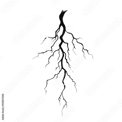Thunderbolt Symbol Vector Illustration for Professional Graphic Designs