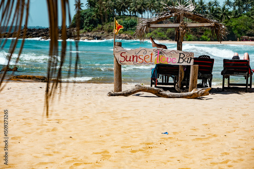 relax on the beach, sri lanka