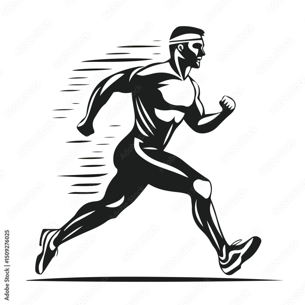 Fototapeta premium Professional Sport and Fitness Vector Icon for Multimedia and Print Design Projects