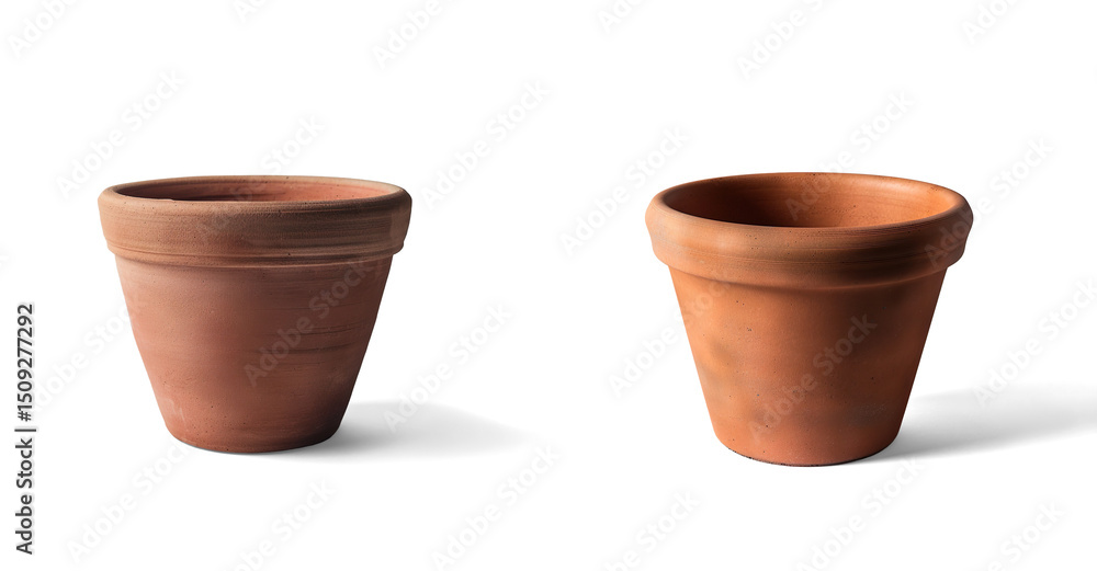 Terracotta Pot on a transparent background Terracotta Pot on a transparent background