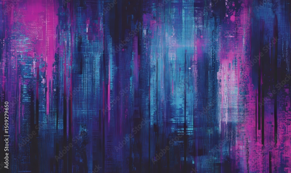 The background features a futuristic neon glitch aesthetic, complete with glitched nightlife tech lines, street light motion, and a seamless modern technology pattern design The background features a futuristic neon glitch aesthetic, complete with glitched nightlife tech lines, street light motion, and a seamless modern technology pattern design