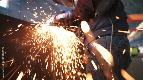 Experience the dynamic and vibrant world of Industrial Welding Sparks in Action today