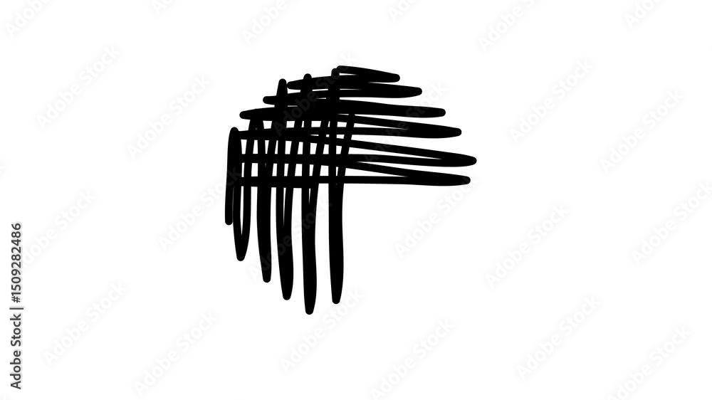 Hand drawn animated doodle round lattice. Video clip with alpha channel. Hand drawn animated doodle round lattice. Video clip with alpha channel.