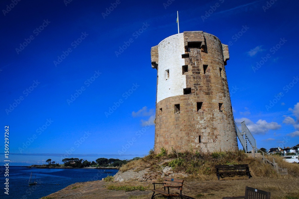 Le Hocq watchtower, Bailwick of Jersey, Channel Islands Le Hocq watchtower, Bailwick of Jersey, Channel Islands