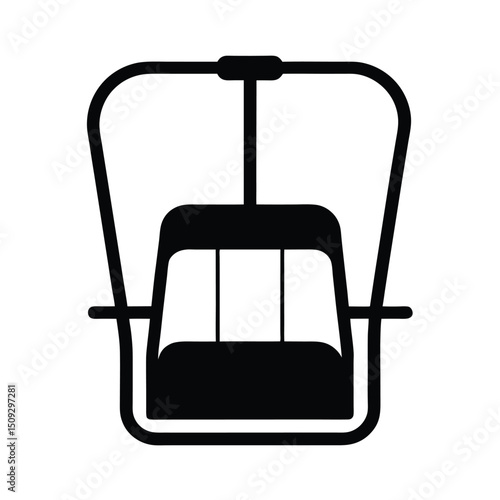 Chairlift  silhouette vector, chairlift  silhouette bundle 