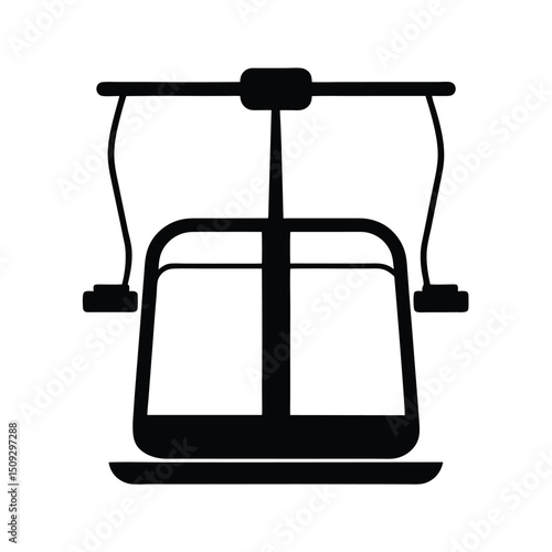 Chairlift  silhouette vector, chairlift  silhouette bundle 