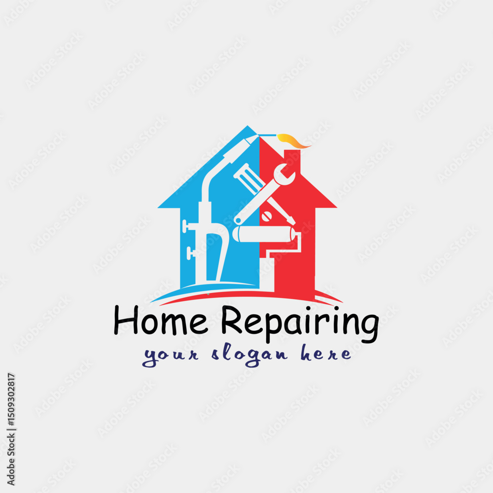 home repairing and home insulation logo design vector home repairing and home insulation logo design vector