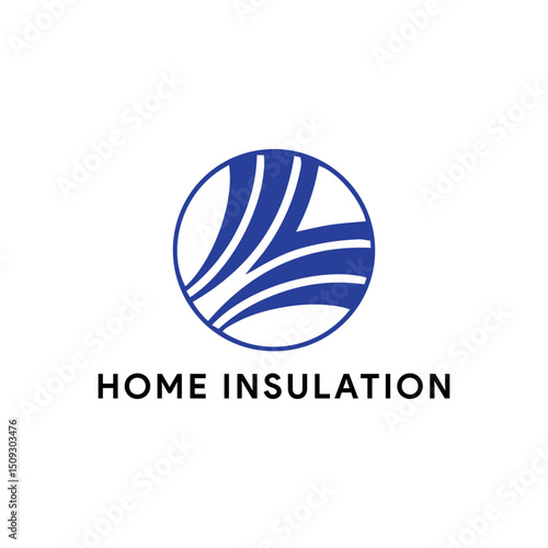 home repairing and home insulation logo design vector