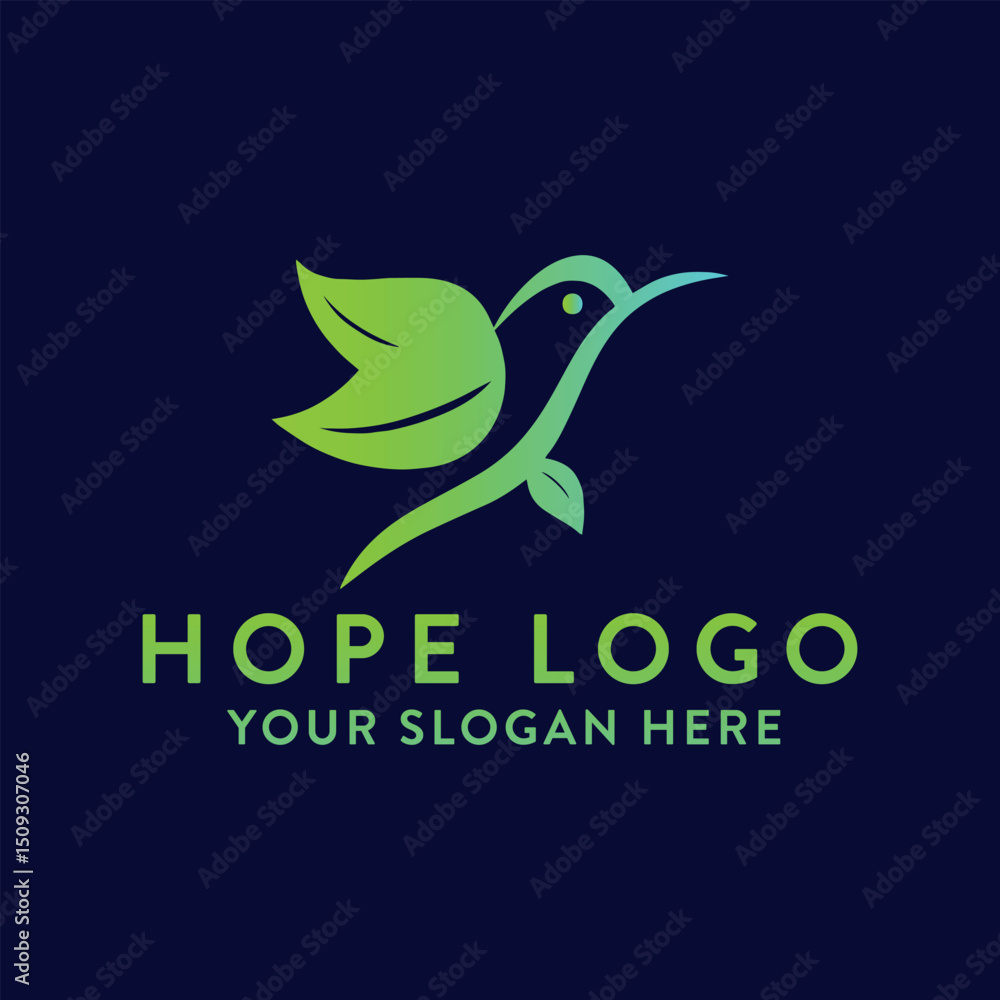 Fototapeta premium hope logo design vector