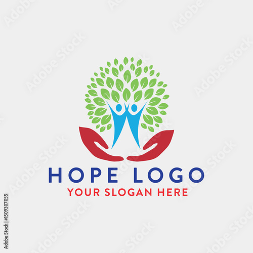 hope logo design vector