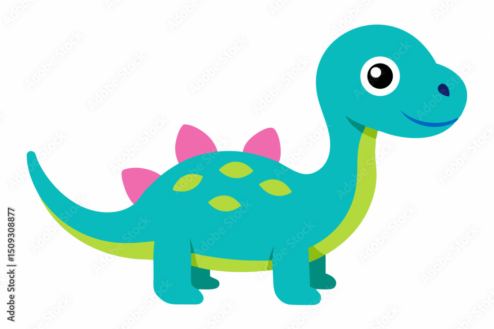 cute cartoon dinosaur with vibrant cute cartoon dinosaur with vibrant
