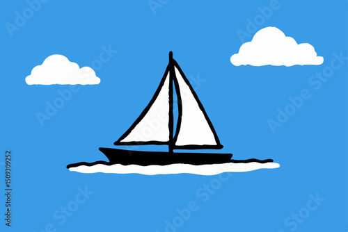 sailing boat on the sea