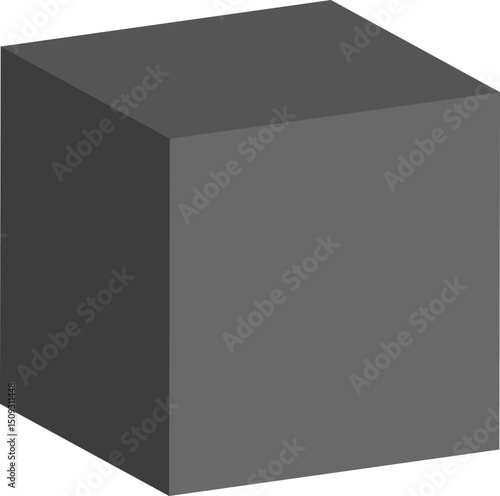 Rectangular block with a slanted form and one sharply cut edge creating layered surface perspective.