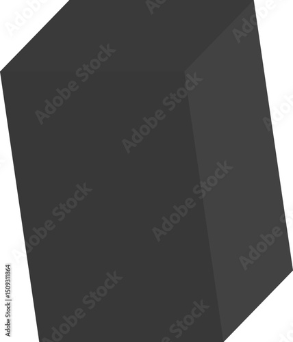 Elongated rod form with linear proportions and minimal outline arranged in diagonal contour.