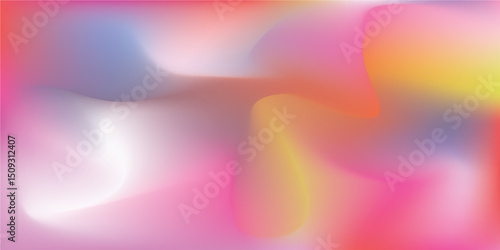 A colorful background with a gradient effect. The background is filled with various shapes