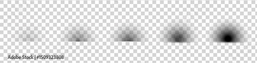 shadow semicircle vector.shadow semicircle set.shadows semicircle
