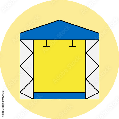 Concert single icon vector illustration