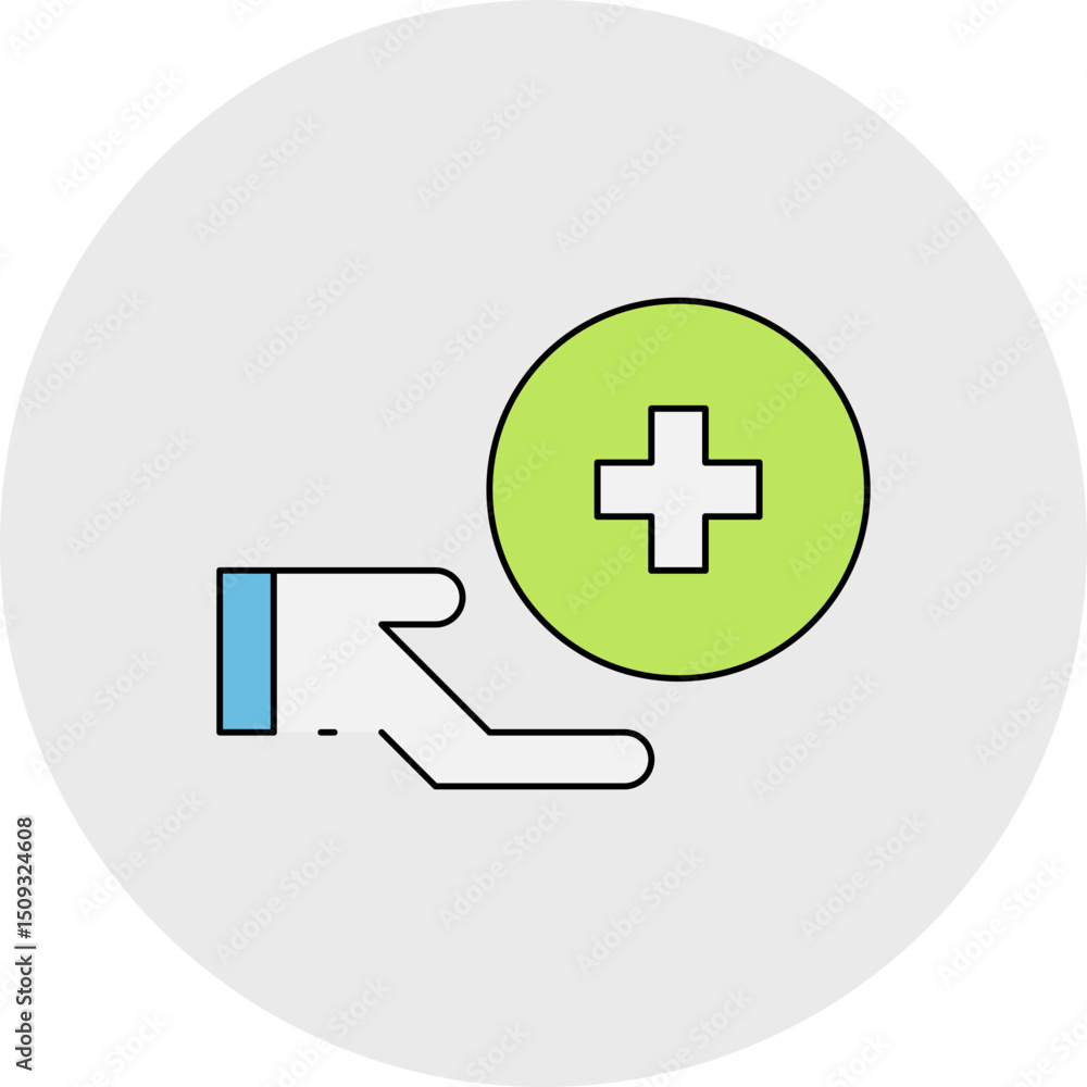 Fototapeta premium Give medicine single icon vector illustration