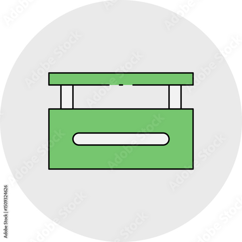 Hurdle single icon vector illustration