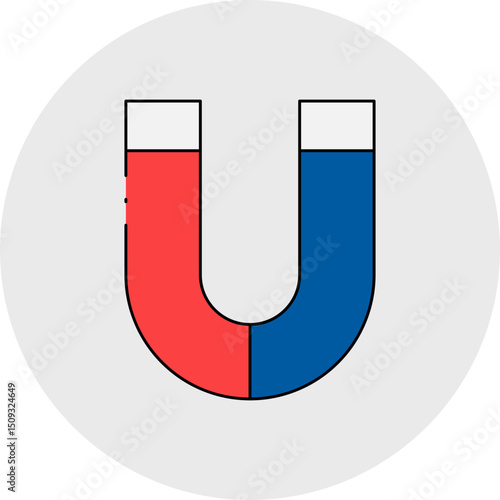 Magnet single icon vector illustration