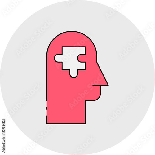 Puzzle single icon vector illustration