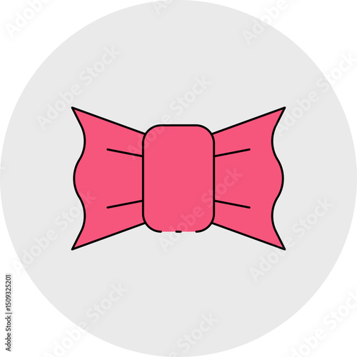 Bow single icon vector illustration