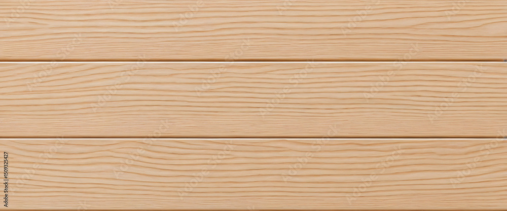 Naklejka premium Top-Down Texture of Smooth Light Wood Panels with Subtle Grain