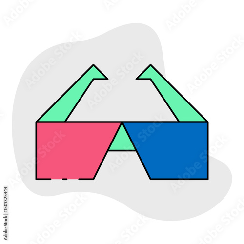 Glasses single icon vector illustration