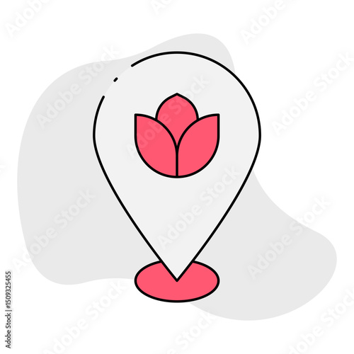 Location single icon vector illustration