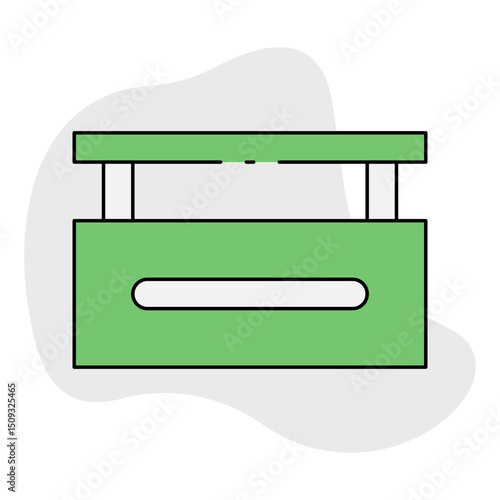 Hurdle single icon vector illustration