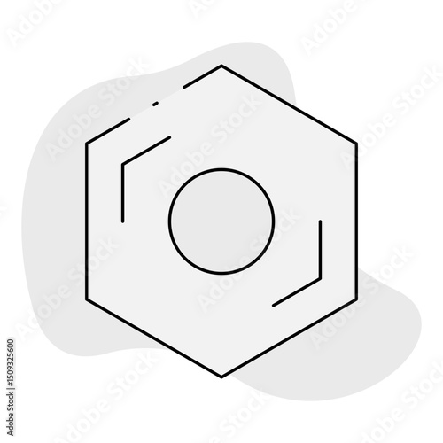 Nut single icon vector illustration