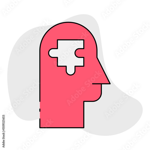 Puzzle single icon vector illustration