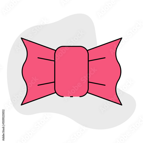 Bow single icon vector illustration