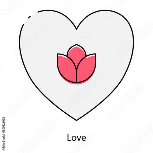 Love single icon vector illustration