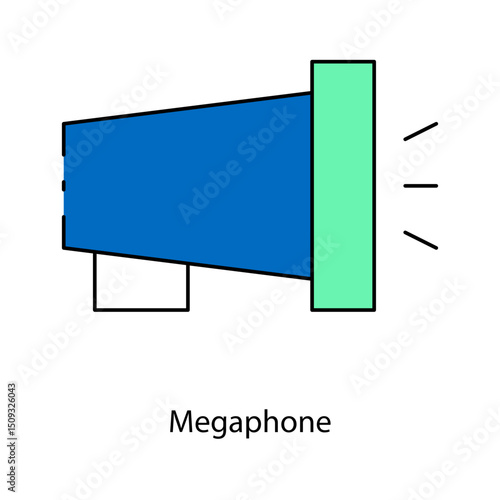 Megaphone single icon vector illustration