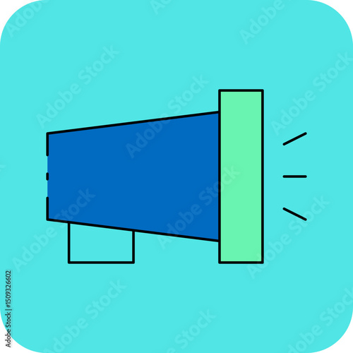 Megaphone single icon vector illustration