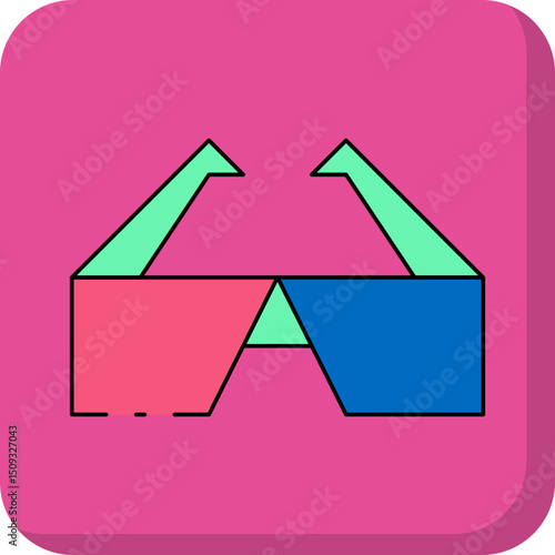 Glasses single icon vector illustration