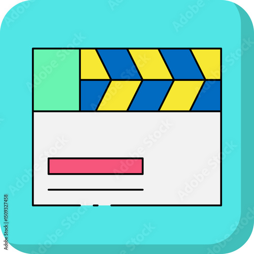 Video single icon vector illustration