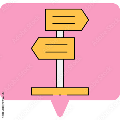 Direction single icon vector illustration