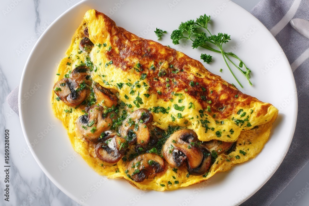 Pilz Omelett Champignon Omelett Ei Gericht Frühstück mit Pilzen Omelett mit Kräutern Eiergericht gesundes Frühstück Proteinreiches Essen Brunch Idee Omelett Teller vegetarisch Food Nahaufnahme Pilz Omelett Champignon Omelett Ei Gericht Frühstück mit Pilzen Omelett mit Kräutern Eiergericht gesundes Frühstück Proteinreiches Essen Brunch Idee Omelett Teller vegetarisch Food Nahaufnahme
