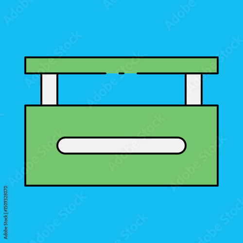 Hurdle single icon vector illustration