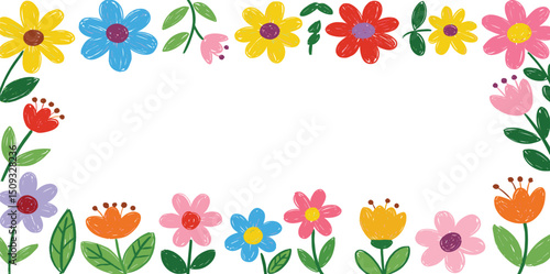 手描きイラスト　花